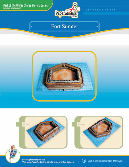 Fort Sumter - Charleston, South Carolina - Paper Model Project Kit