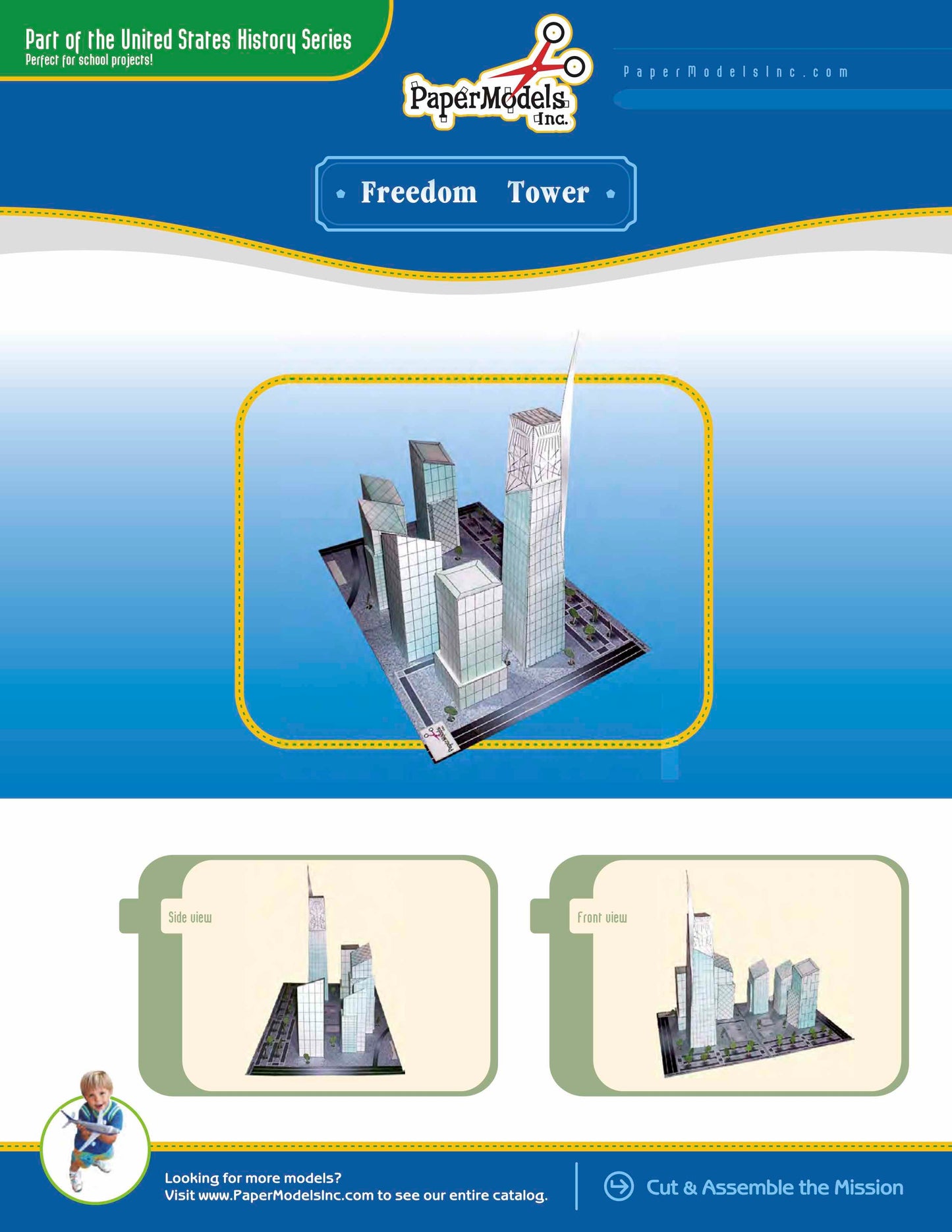 Freedom Tower - New York - Paper Model Project Kit