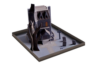 Halloween Haunted House - Paper Model Project Kit
