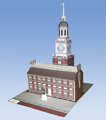 Independence Hall - Philadelphia - Paper Model Project Kit