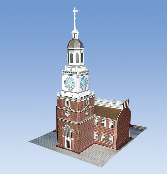 Independence Hall - Philadelphia - Paper Model Project Kit