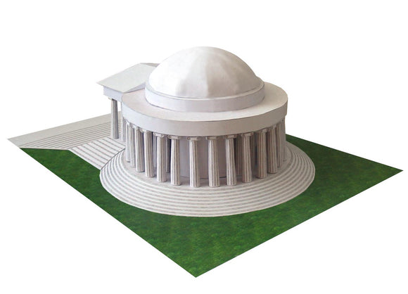 Jefferson Memorial - Professional - Paper Model Project Kit