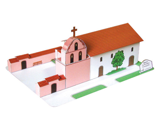 California Mission La Purisima - Paper Model Project Kit