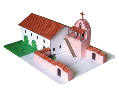 California Mission La Purisima - Paper Model Project Kit