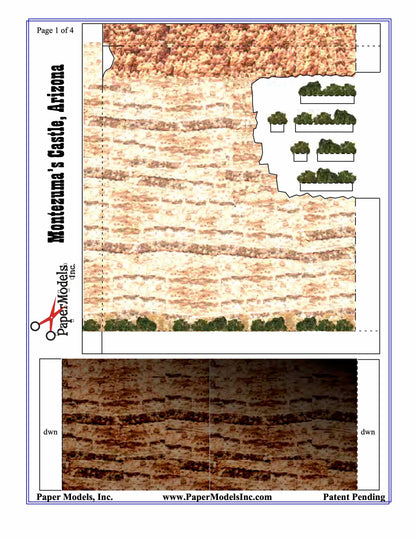 Montezuma Castle - Paper Model Project Kit