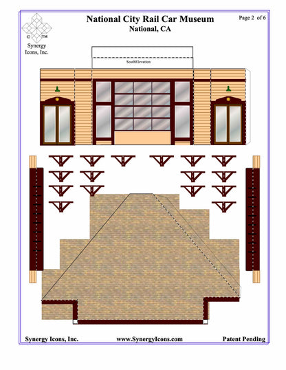 National City Railcar Museum - Paper Model Project Kit