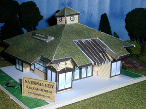 National City Railcar Museum - Paper Model Project Kit