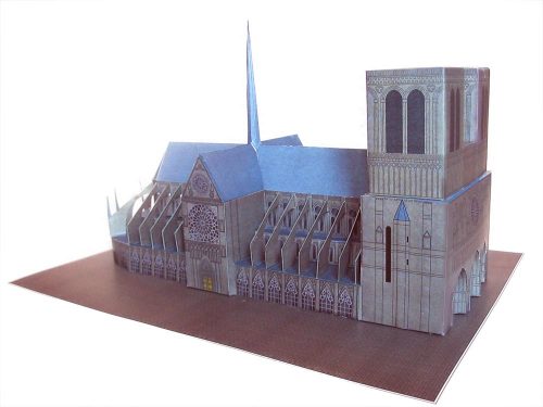 Notre Dame Cathedral - Paris - Paper Model Project Kit