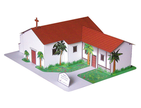 California Mission Nuestra Senora - Paper Model Project Kit