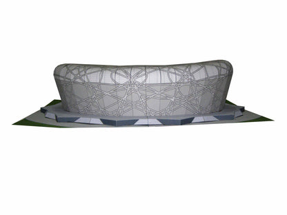 Olympic Stadium - Beijing, China (Bird Nest) Professional - Paper Model Project Kit
