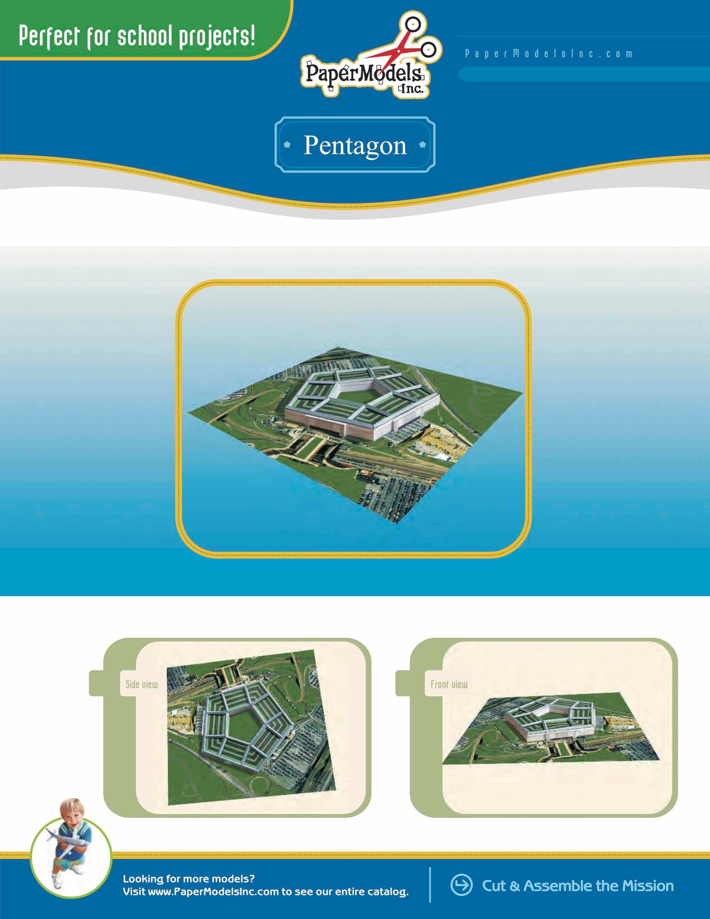 Pentagon - Arlington - Paper Model Project Kit