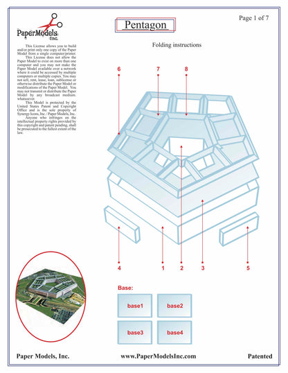Pentagon - Arlington - Paper Model Project Kit