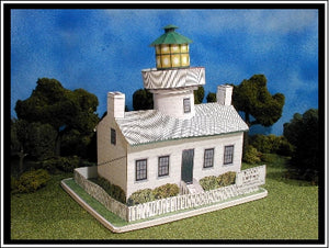 Pt Loma Lighthouse - Photorealistic - Paper Model Project Kit