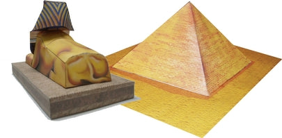 Pyramid and Sphinx - Egypt - Paper Model Project Kit