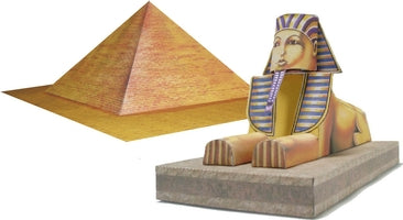 Pyramid and Sphinx - Egypt - Paper Model Project Kit