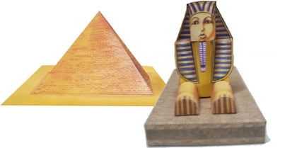 Pyramid and Sphinx - Egypt - Paper Model Project Kit