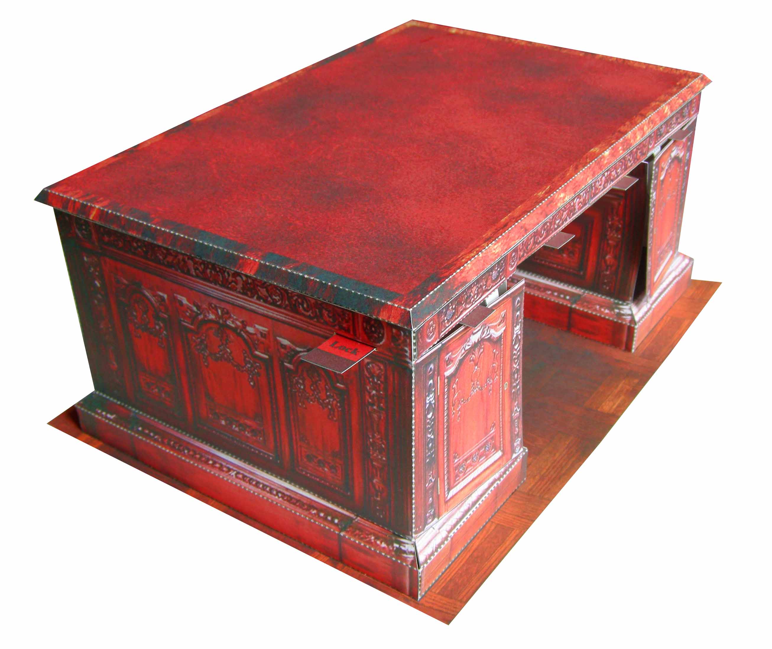 Resolute Desk - Oval Office, White House, Washington - Paper Model Pro ...