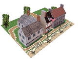 Revolutionary Homes - Ross, Revere, & Franklin - Paper Model Project Kit