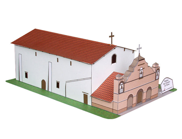 California Mission San Antonio - Paper Model Project Kit