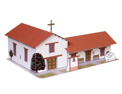 California Mission San Francisco de Solano - Paper Model Project Kit