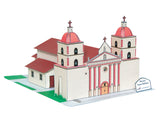 California Mission Santa Barbara - Paper Model Project Kit
