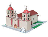 California Mission Santa Barbara - Paper Model Project Kit