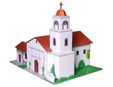 California Mission Santa Cruz - Paper Model Project Kit