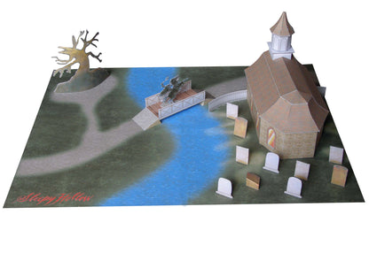 Legend of Sleepy Hollow - Washington Irving - Paper Model Project Kit