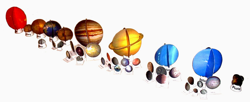 Solar System (Including Pluto) - Paper Model Project kit – Paper Models ...