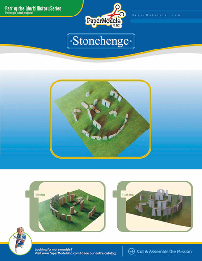 Stonehenge - England - Paper Model Project Kit