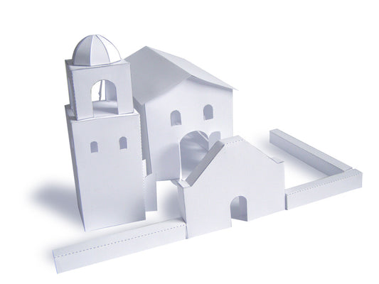 California Mission Trace & Cut (No Kit Mission) - Paper Model Project Kit