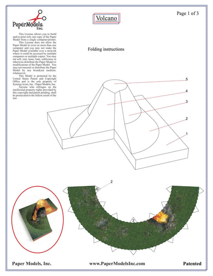 Volcano Cut Away Science Project