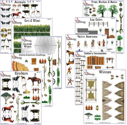 California Mission Project Accessories - Paper Model Project Kit