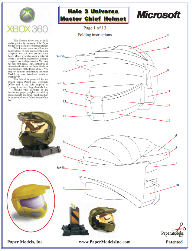 Halo3 Master Helmet - Free