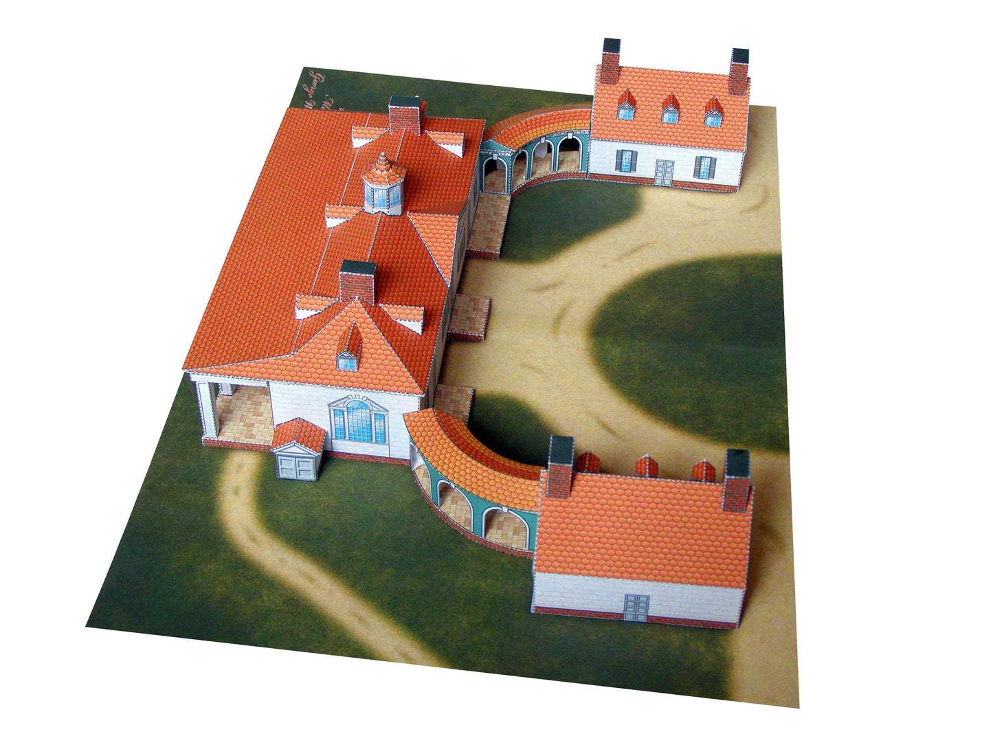 Mount Vernon - George Washington's Home - Paper Model Project Kit