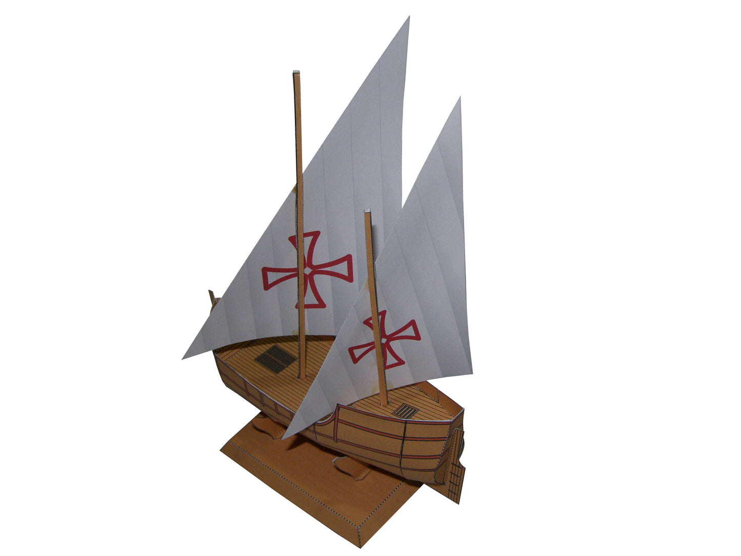 Christopher Columbus, Nina Pinta, Santa Maria - Paper Model Project Kit