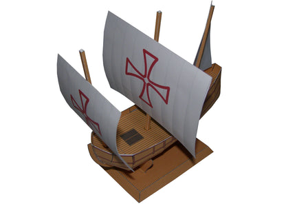 Christopher Columbus, Nina Pinta, Santa Maria - Paper Model Project Kit