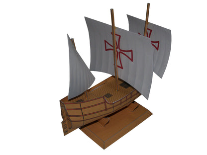 Christopher Columbus, Nina Pinta, Santa Maria - Paper Model Project Kit