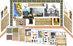California Mission Project Diorama Board Project Kit