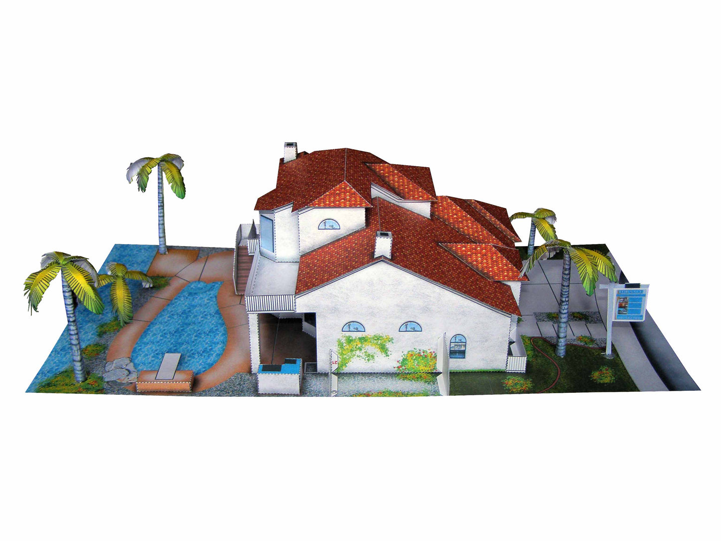 Residential House - Paper Model Project Kit