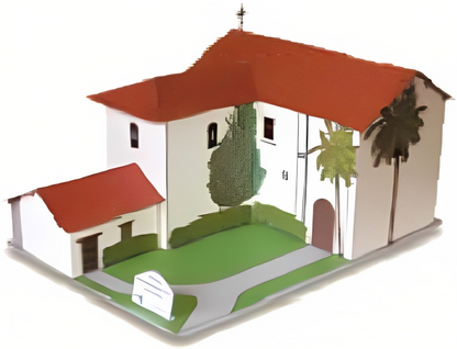 California Mission San Fernando Rey - Paper Model Project Kit