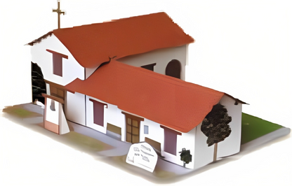 California Mission San Francisco de Solano - Paper Model Project Kit