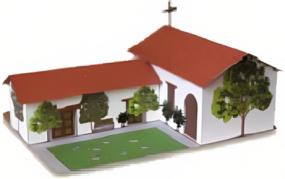 California Mission San Francisco de Solano - Paper Model Project Kit