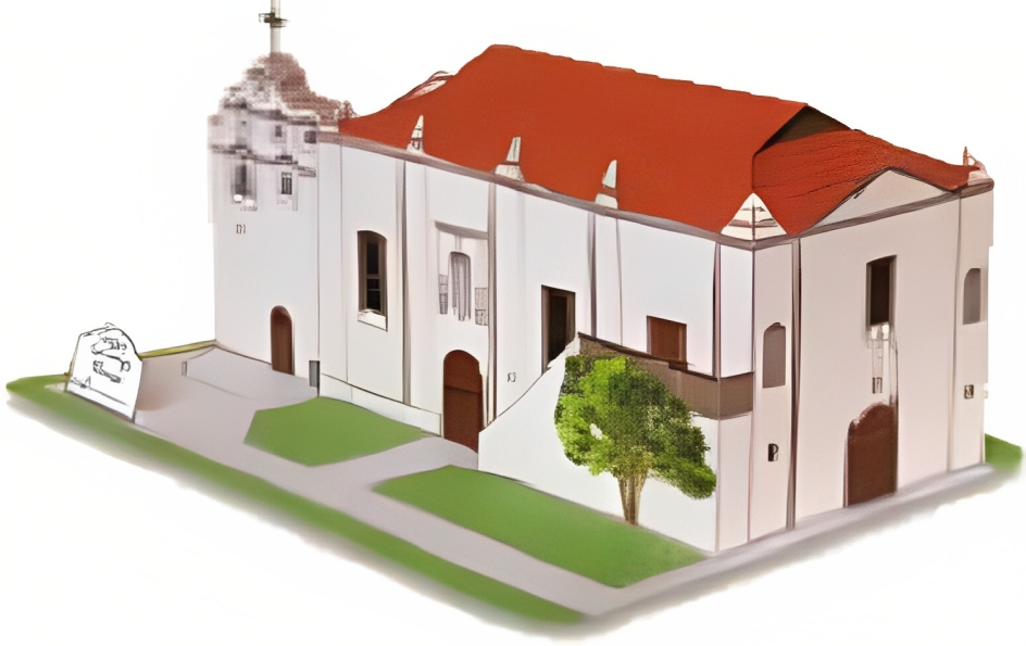 California Mission San Gabriel - Paper Model Project Kit