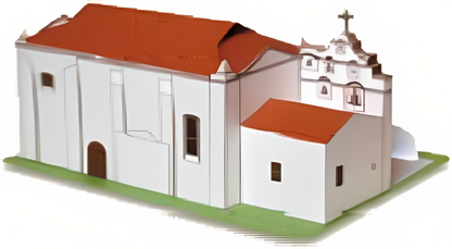 California Mission San Gabriel - Paper Model Project Kit