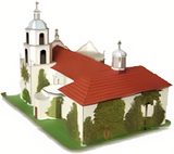 California Mission San Luis Rey - Paper Model Project Kit