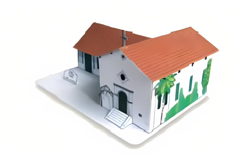 California Mission San Rafael Archangel - Paper Model Project Kit