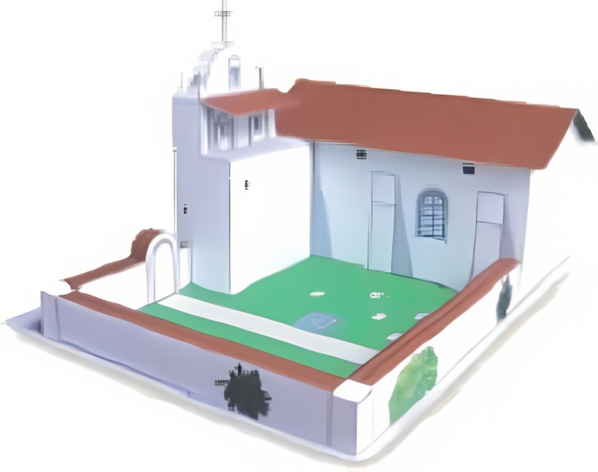 California Mission Santa Ines - Paper Model Project Kit – Paper Models ...