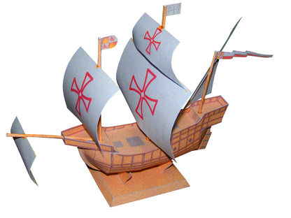 Christopher Columbus, Nina Pinta, Santa Maria - Paper Model Project Kit