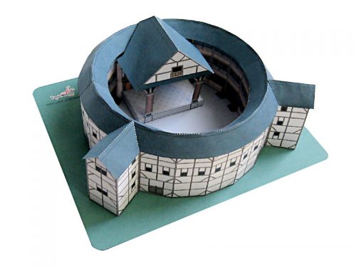 Shakespeare's Old Globe Theatre - England - Paper Model Project Kit